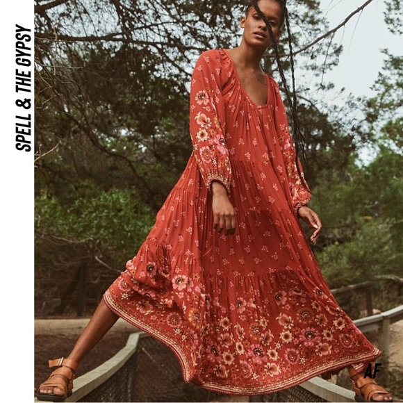 Spell | Dresses | Spell And The Gypsy Joni Gown In Campfire Size Small ...